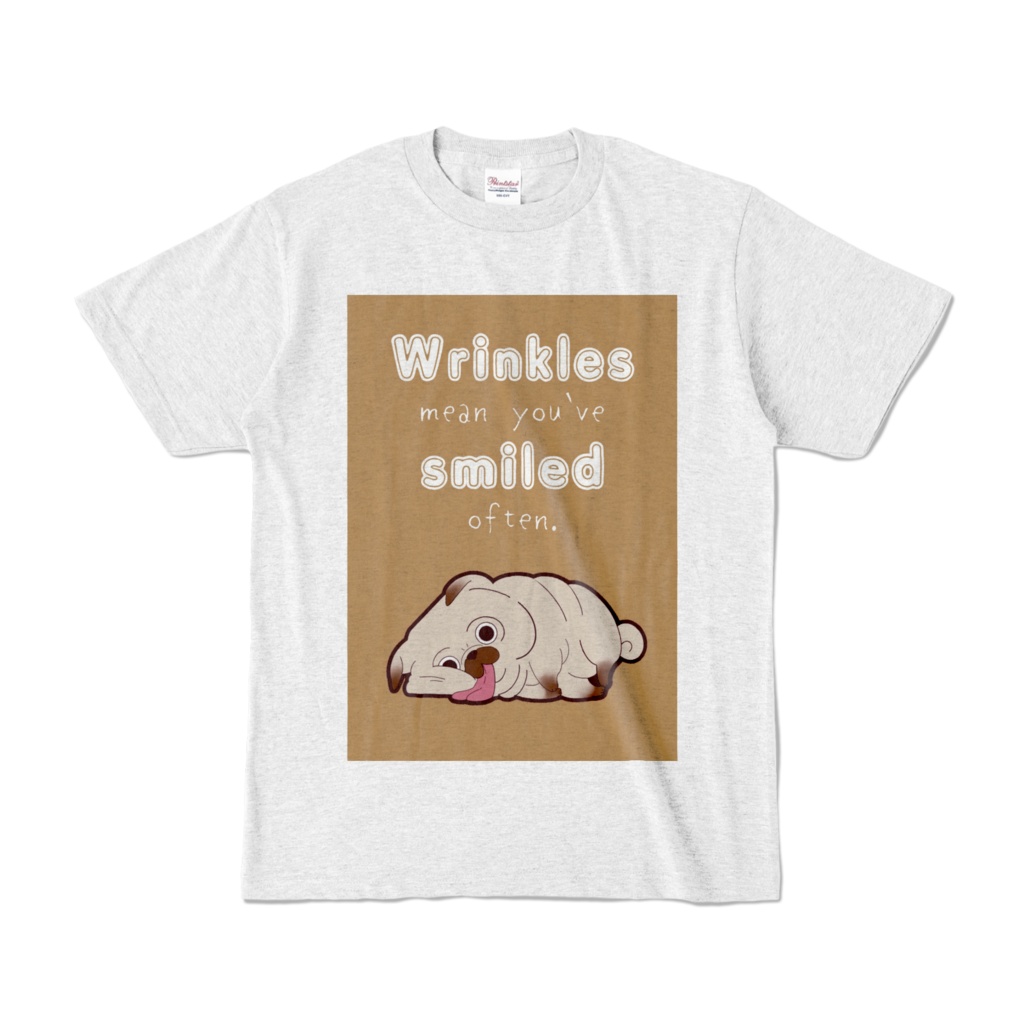 英文パグTシャツ