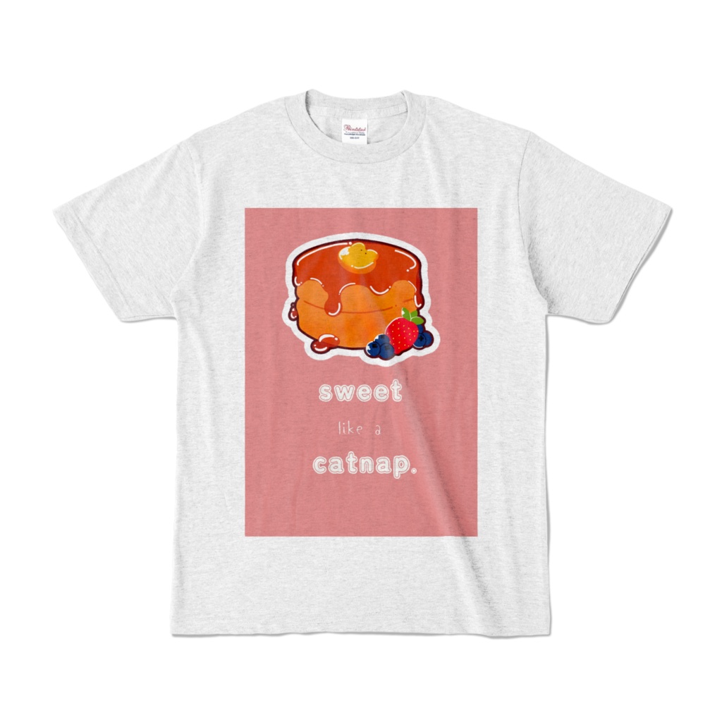 英文ねこパンケーキ Tシャツ