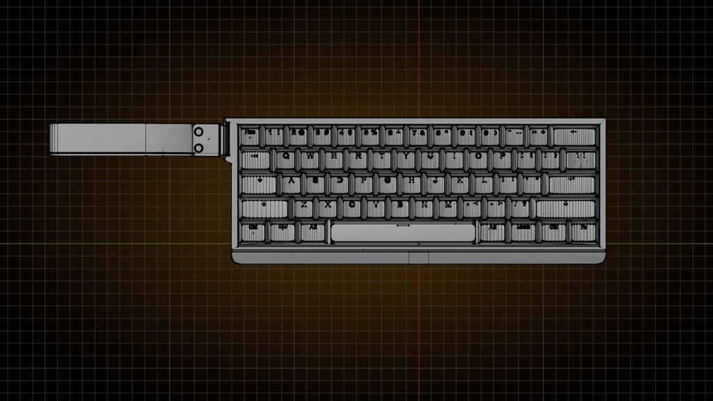 【3Dモデル】Wooting 60HE+ キーボード