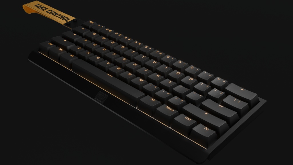 【3Dモデル】Wooting 60HE+ キーボード