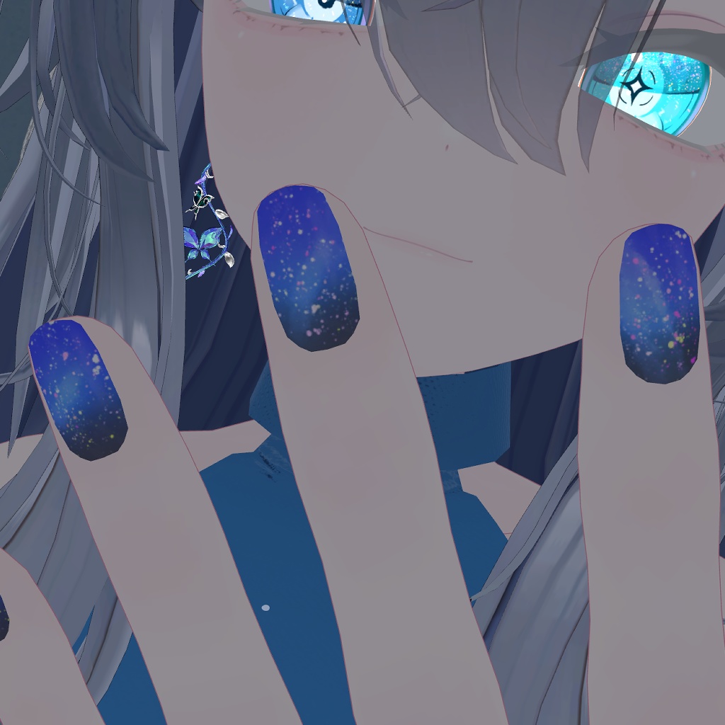 【バイラン専用】宇宙ネイルテクスチャ【無料】