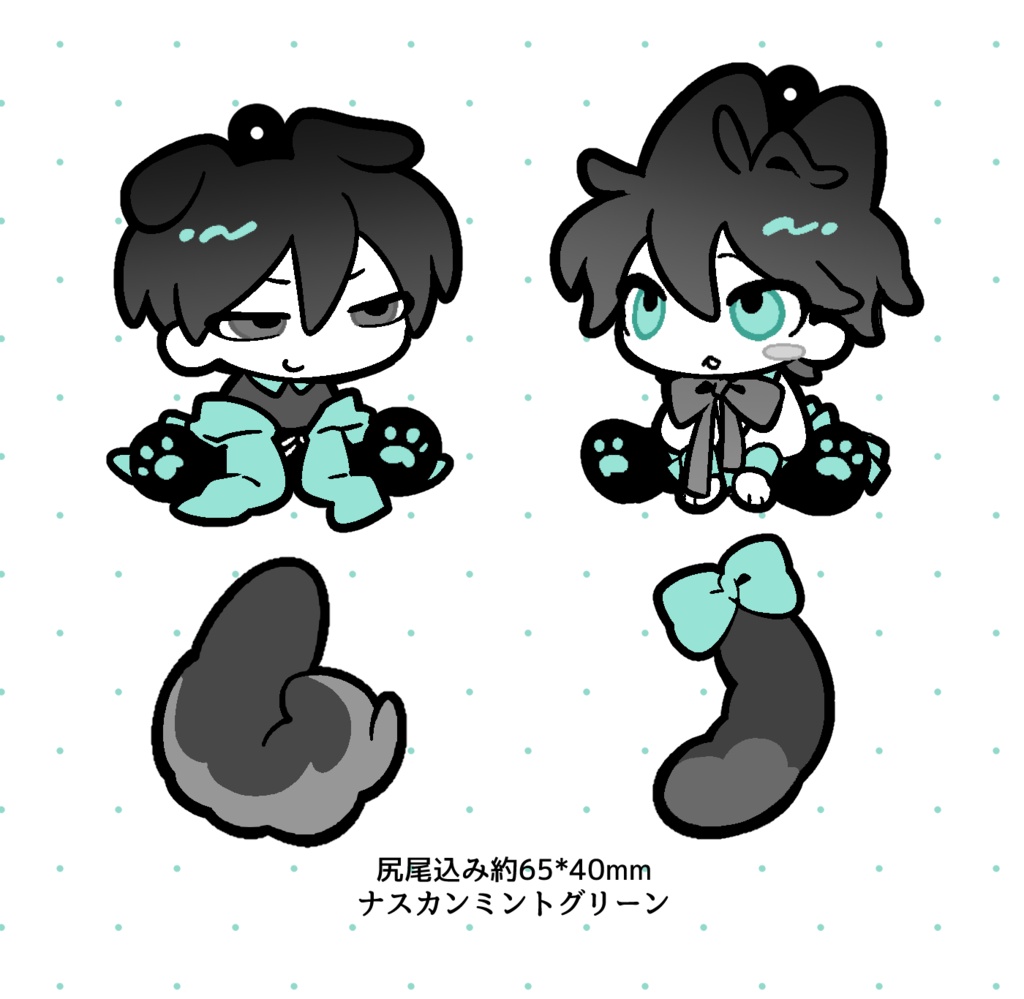 川玉しっぽアクキー