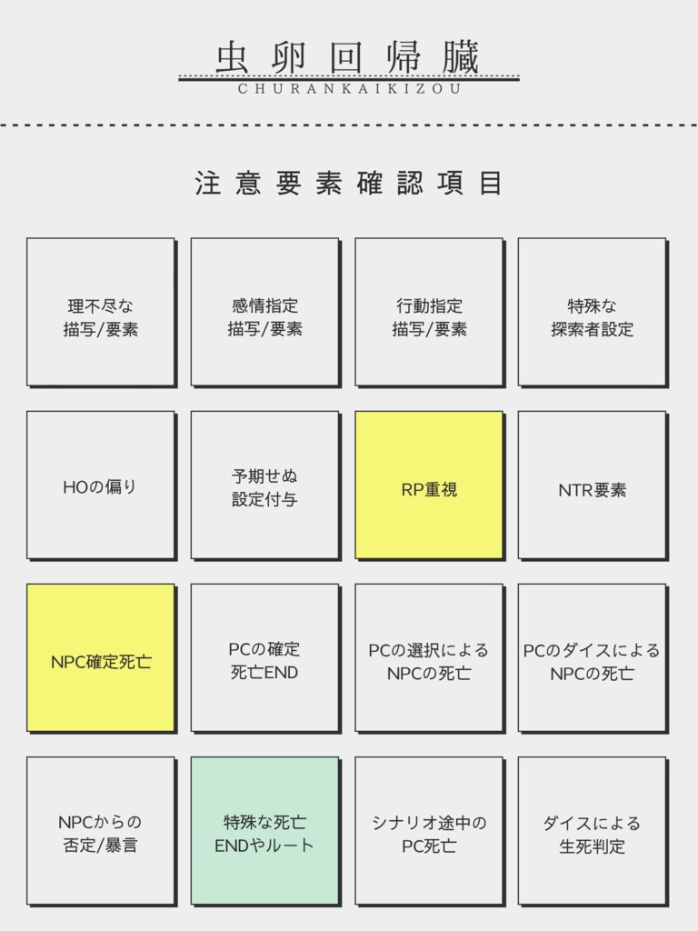 【クトゥルフ神話TRPG】哀此非