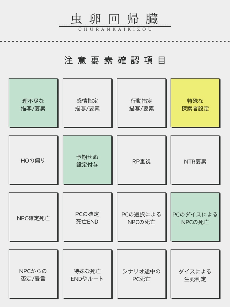 【クトゥルフ神話TRPG】断つ鳥跡を遺さず【SPLL:E196305】