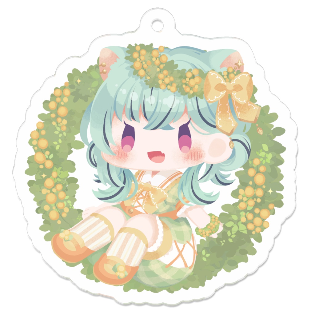 【常設】アクリルキーホルダー(コーティングあり) Art by雪城梨兎