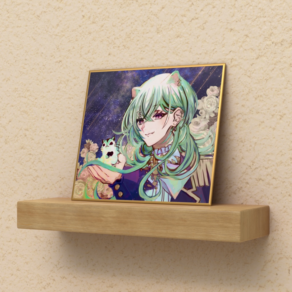 【５月限定】ミニ色紙　Art by寝暗様