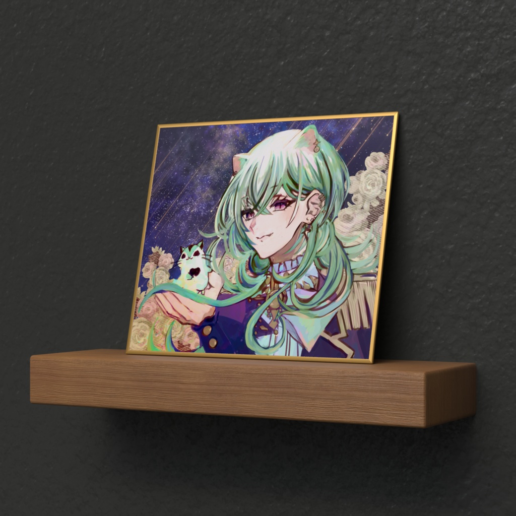 【5月限定】ミニ色紙 Art by寝暗様