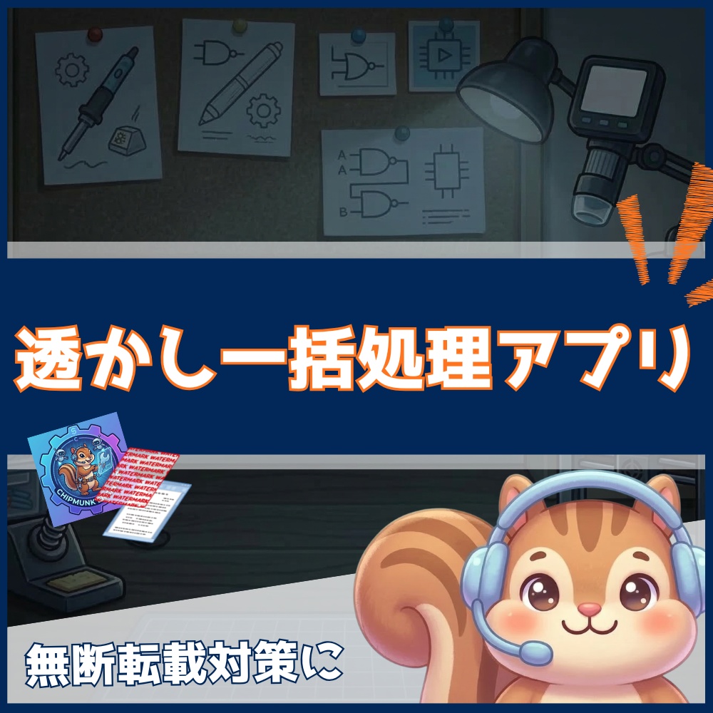 【Mac版】透かしクリエイターPro｜イラスト・素材の無断転載防止＆一括ウォーターマーク自動化ツール