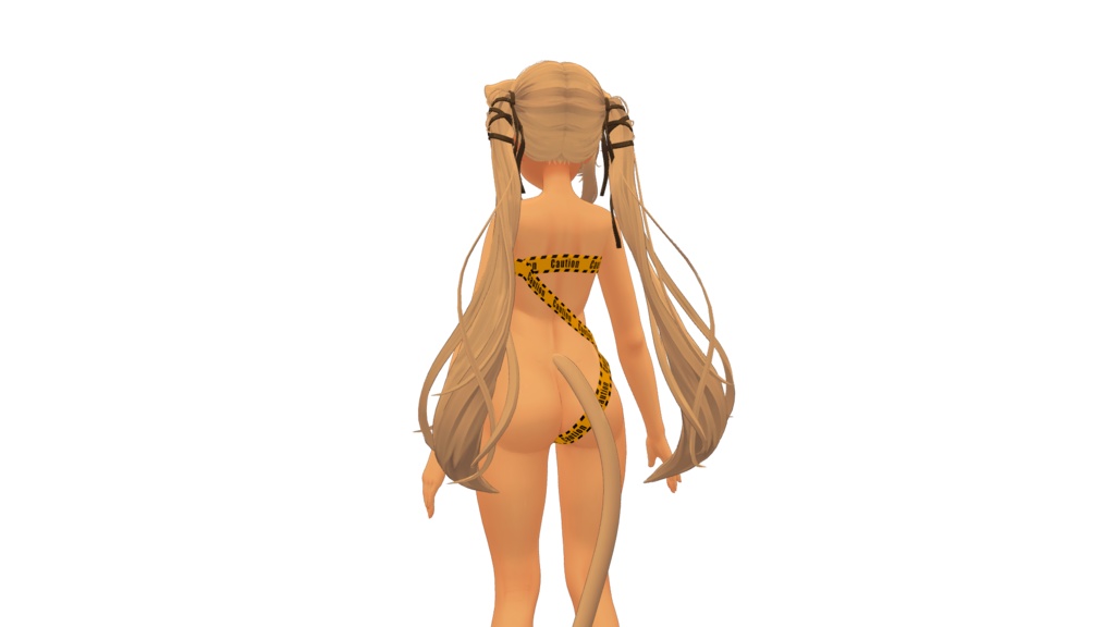 【3つのアバター】注意テープの衣装