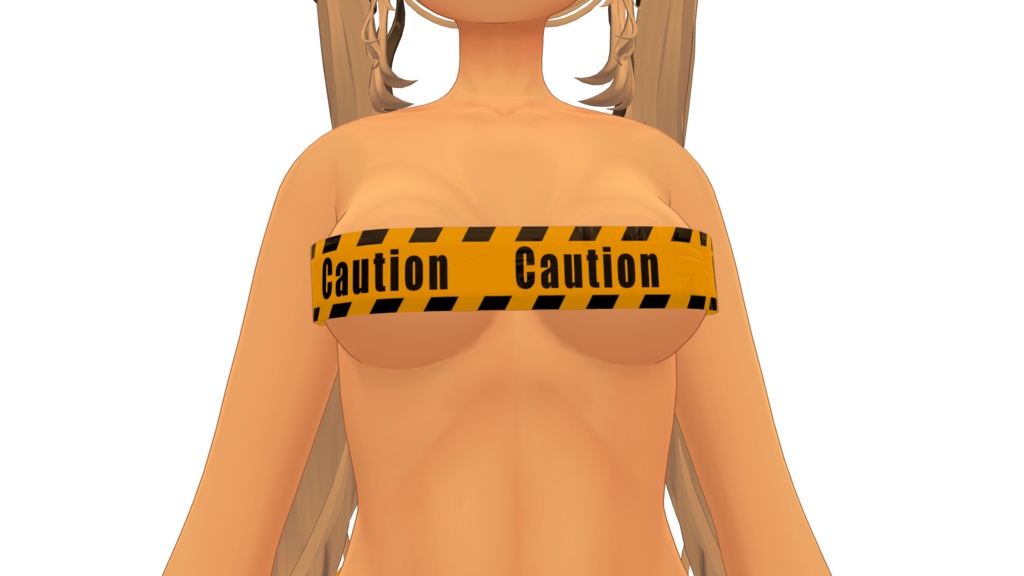 【3つのアバター】注意テープの衣装