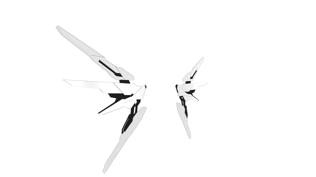 【3Dmodel】Flux Mecha Wings | フラックスメカウイング【ParticleEffect included】