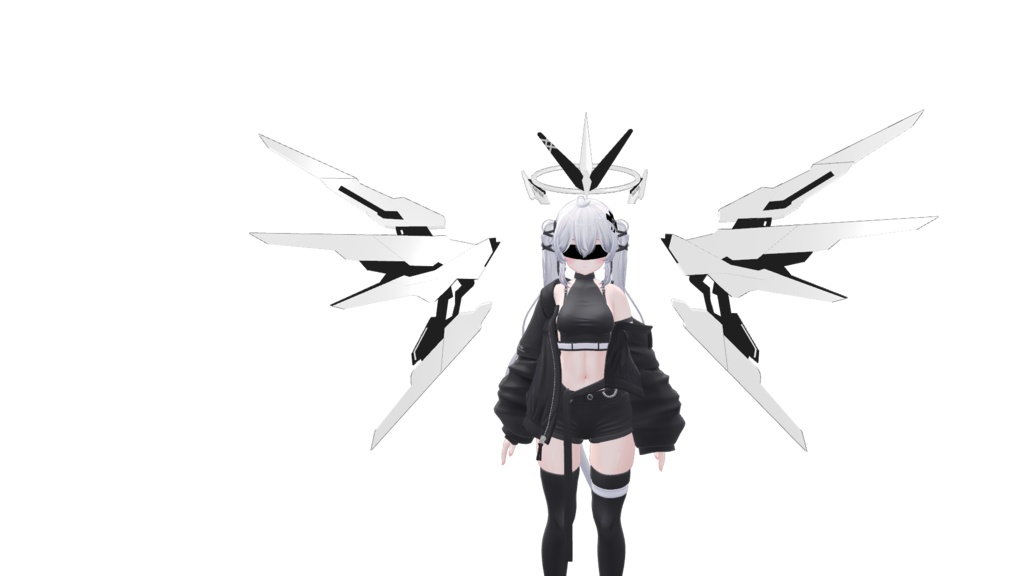 【3Dmodel】Flux Mecha Wings | フラックスメカウイング【ParticleEffect included】