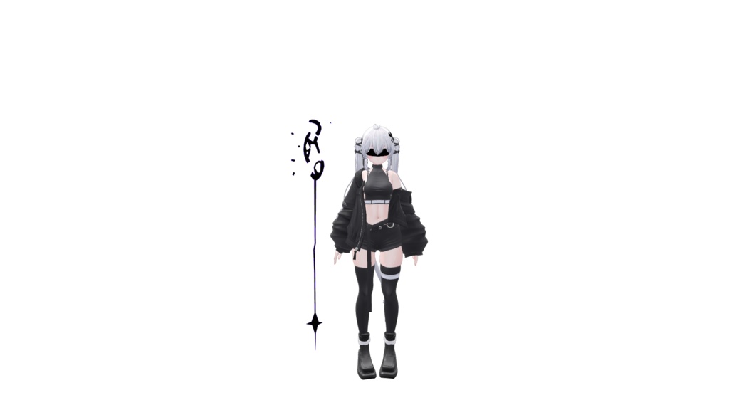 【3Dmodel】Void Staff | ヴォイドスタッフ【ParticleEffect included】