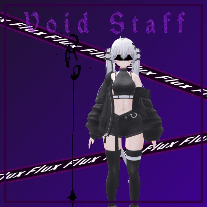 【3Dmodel】Void Staff | ヴォイドスタッフ【ParticleEffect included】