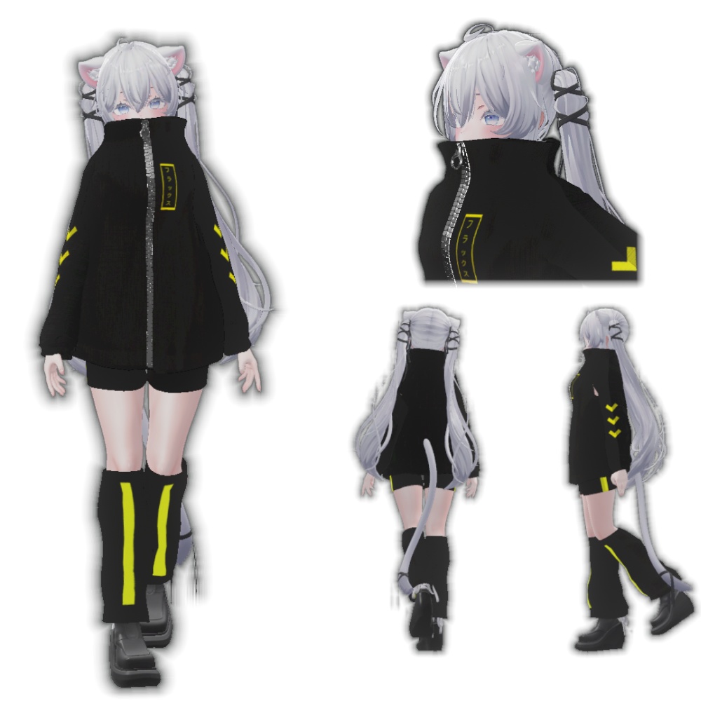 【Sio 対応】Dark Neon Outfit