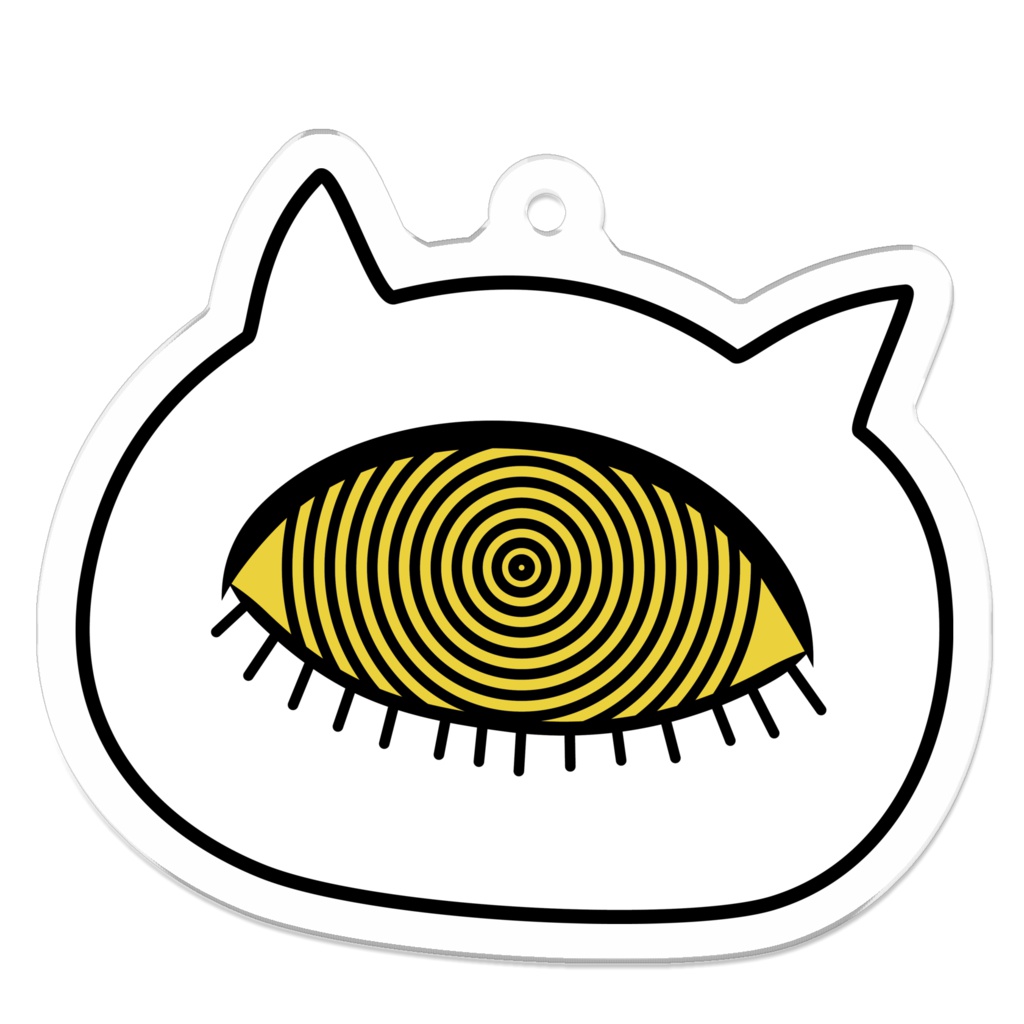 カナコ ぐる目猫 グロリルキーホルダー