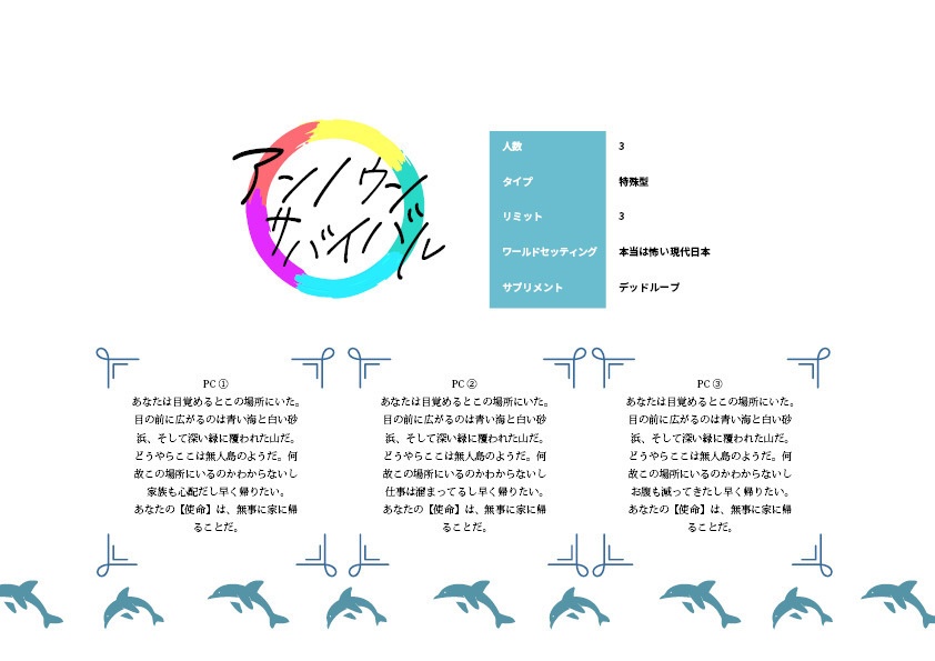 【インセイン】アンノウンサバイバル