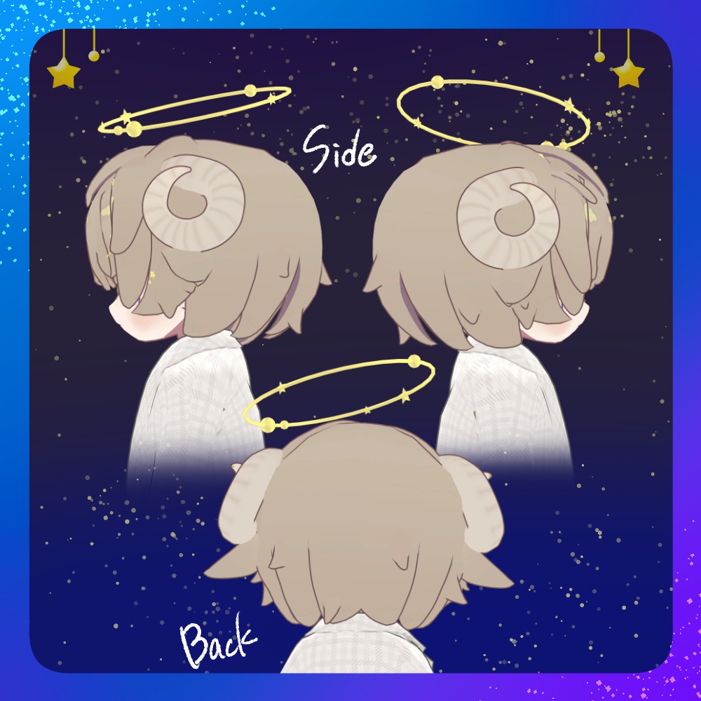 星降るひつじヘアー【6アバター対応】