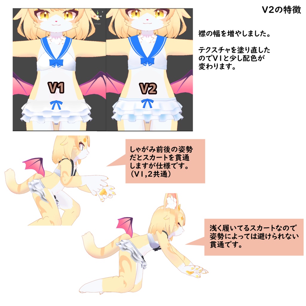 リーベちゃん用セーラービキニ