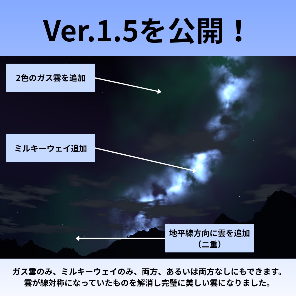 欲張り夜空シェーダー「KaeruSky」