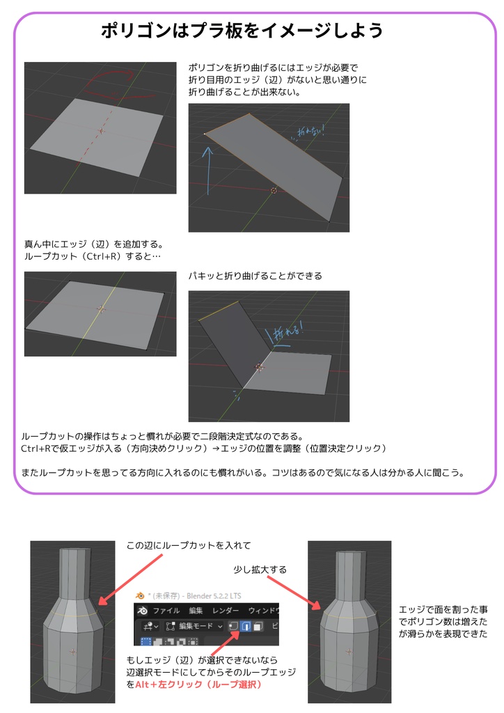 Blender入門者向け「ワインボトルの作り方」