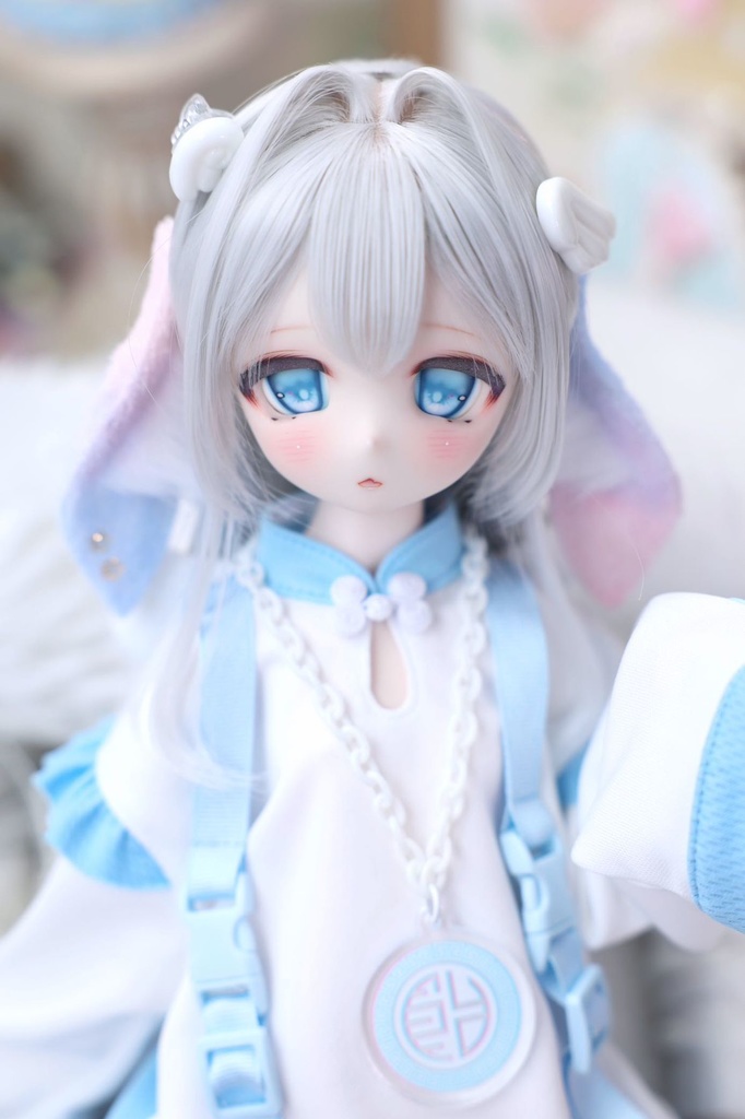 「クリーム耳·兎と犬」by楸山のケモノ耳