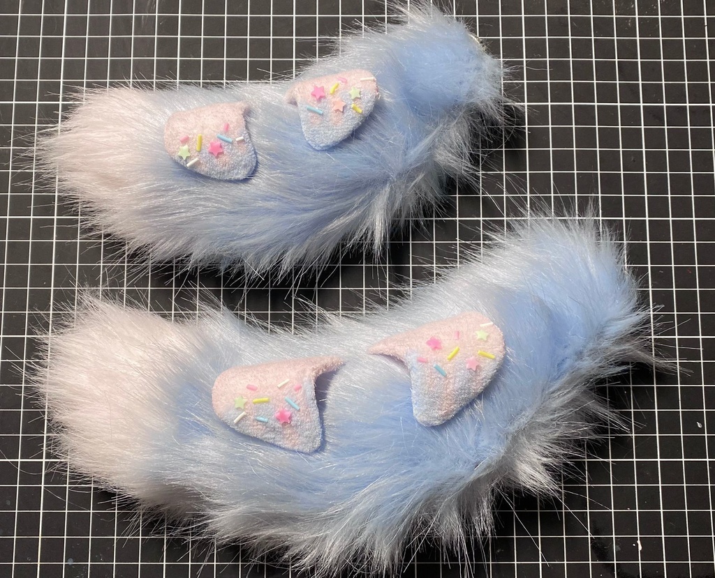 「クリーム耳·兎と犬」by楸山のケモノ耳