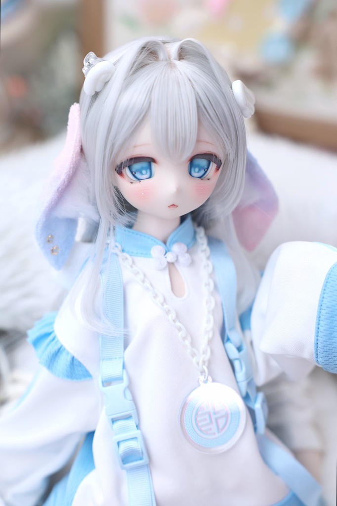 「クリーム耳·兎と犬」by楸山のケモノ耳