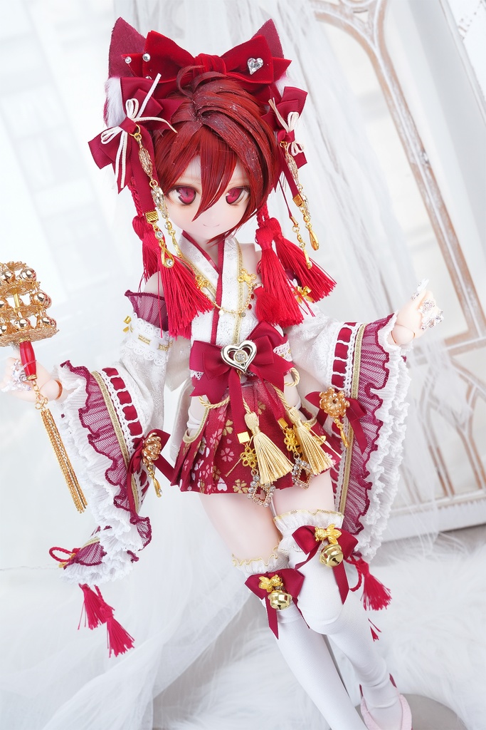 「巫女ちゃん、その耳は…?桜SP·赤」by machi服