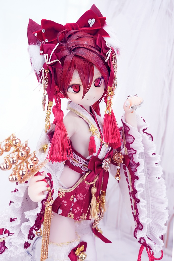 「巫女ちゃん、その耳は…?桜SP·赤」by machi服