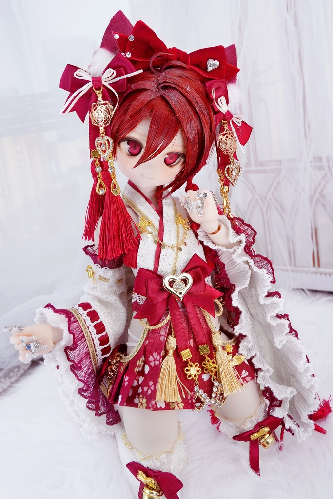 「巫女ちゃん、その耳は…?桜SP·赤」by machi服