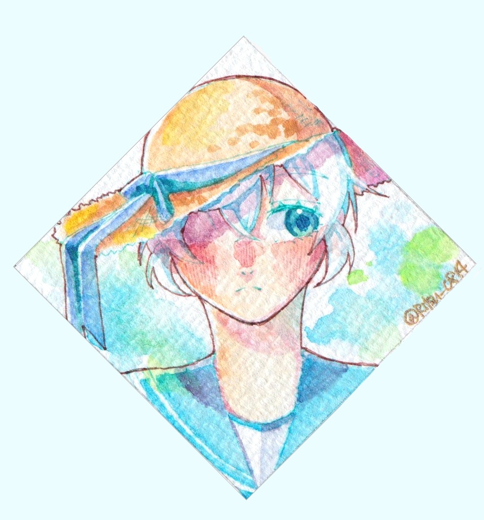 水彩原画『気配』