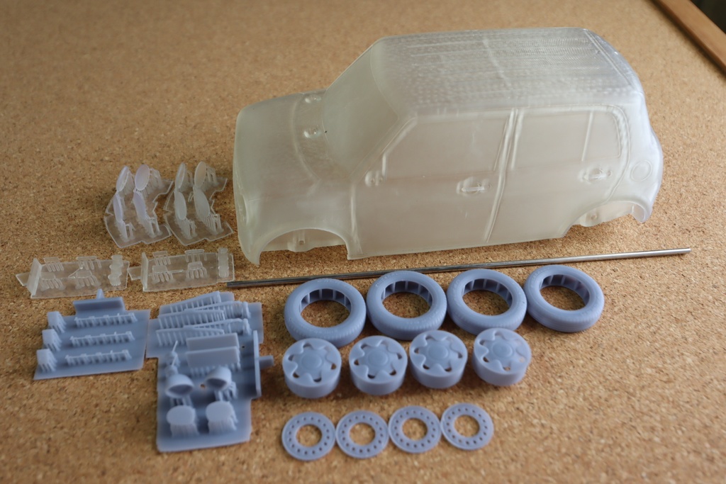 1/24 スズキアルトラパン 3Dプリンター出力未塗装モデル
