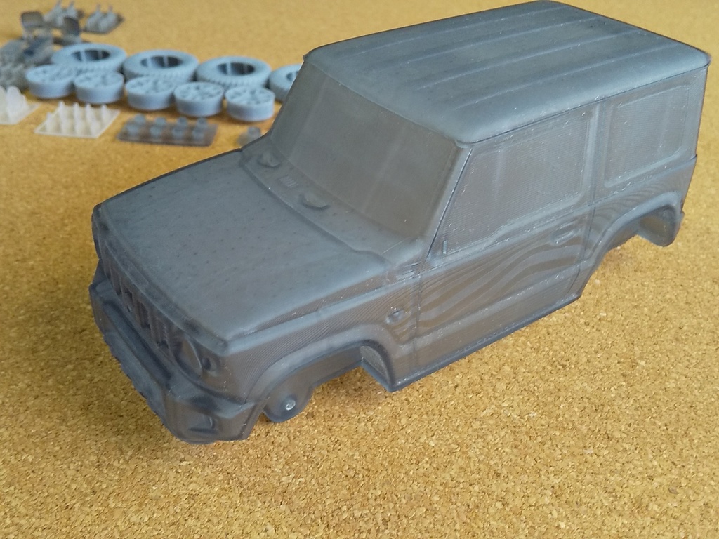 1/24 ジムニーJB64 3Dプリンター出力未塗装モデル