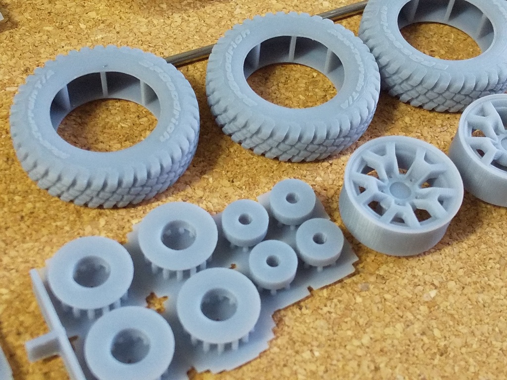 1/24ジムニーシエラJB74 3Dプリンター出力未塗装モデル