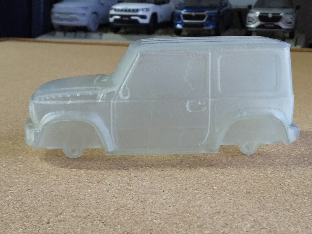 1/24ジムニーシエラJB74 3Dプリンター出力未塗装モデル