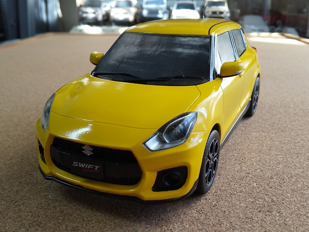 1/24スイフトスポーツ 3Dプリンター出力未塗装モデル