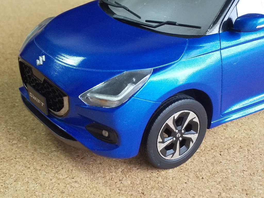 1/24スイフト(新型)3Dプリンター出力未塗装モデル