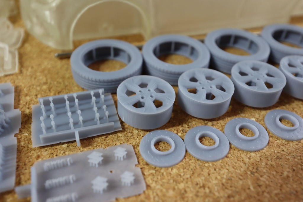 1/24スイフト(新型)3Dプリンター出力未塗装モデル