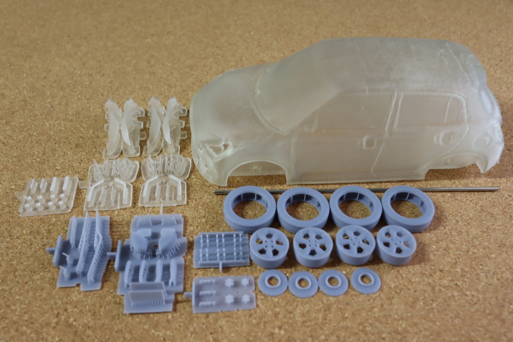 1/24スイフト(新型)3Dプリンター出力未塗装モデル