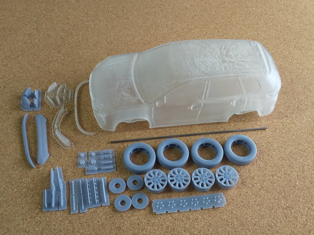 1/24SUZUKI GRAND VITARA 3Dプリンター出力未塗装モデル