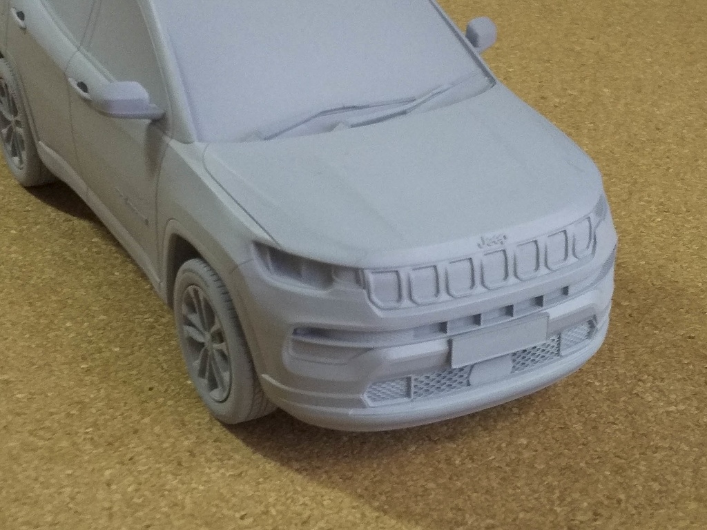 1/24ジープ コンパス 3Dプリンター出力未塗装モデル