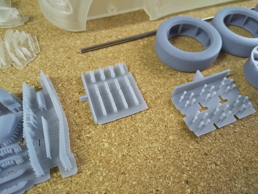 1/24ジープ コンパス 3Dプリンター出力未塗装モデル