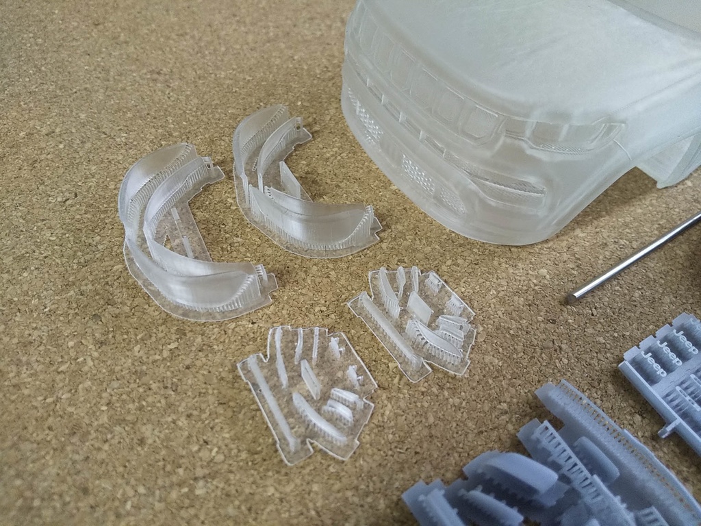 1/24ジープ コンパス 3Dプリンター出力未塗装モデル