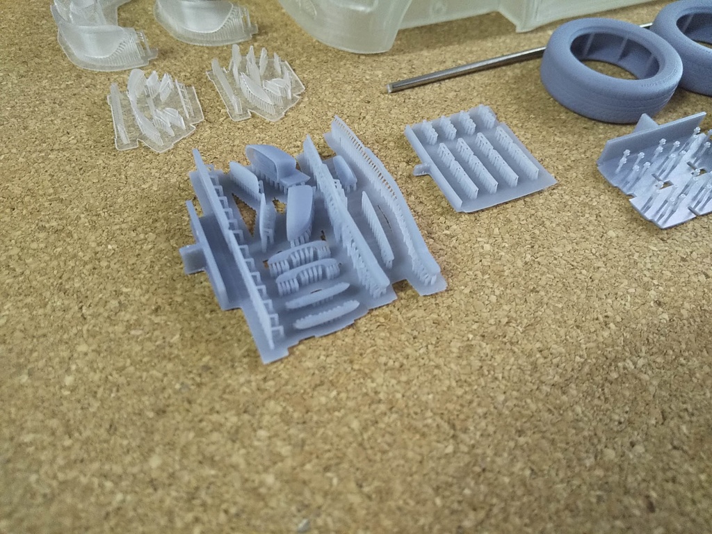 1/24ジープ コンパス 3Dプリンター出力未塗装モデル