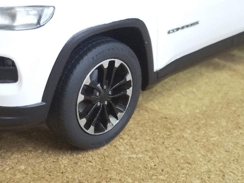 1/24ジープ コンパス 3Dプリンター出力未塗装モデル