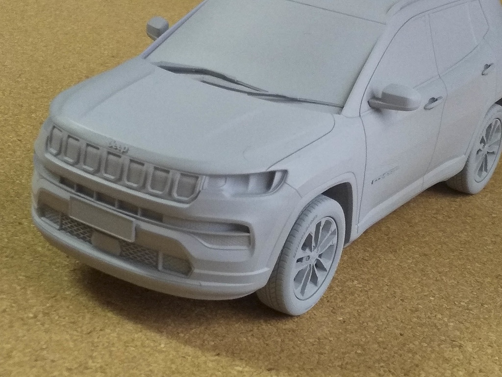 1/24ジープ コンパス 3Dプリンター出力未塗装モデル