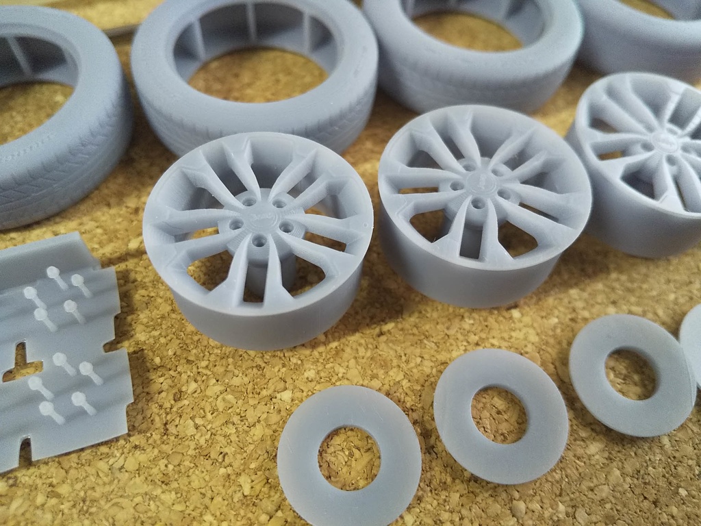 1/24ジープ コンパス 3Dプリンター出力未塗装モデル