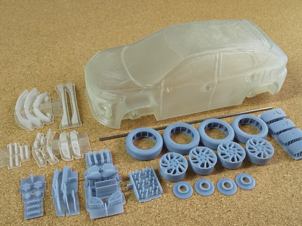 1/24スズキフロンクス 3Dプリンター出力未塗装モデル