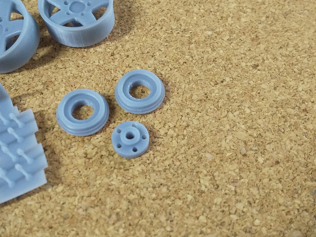 1/24ジムニ―用オフロードタイヤホイールセット
